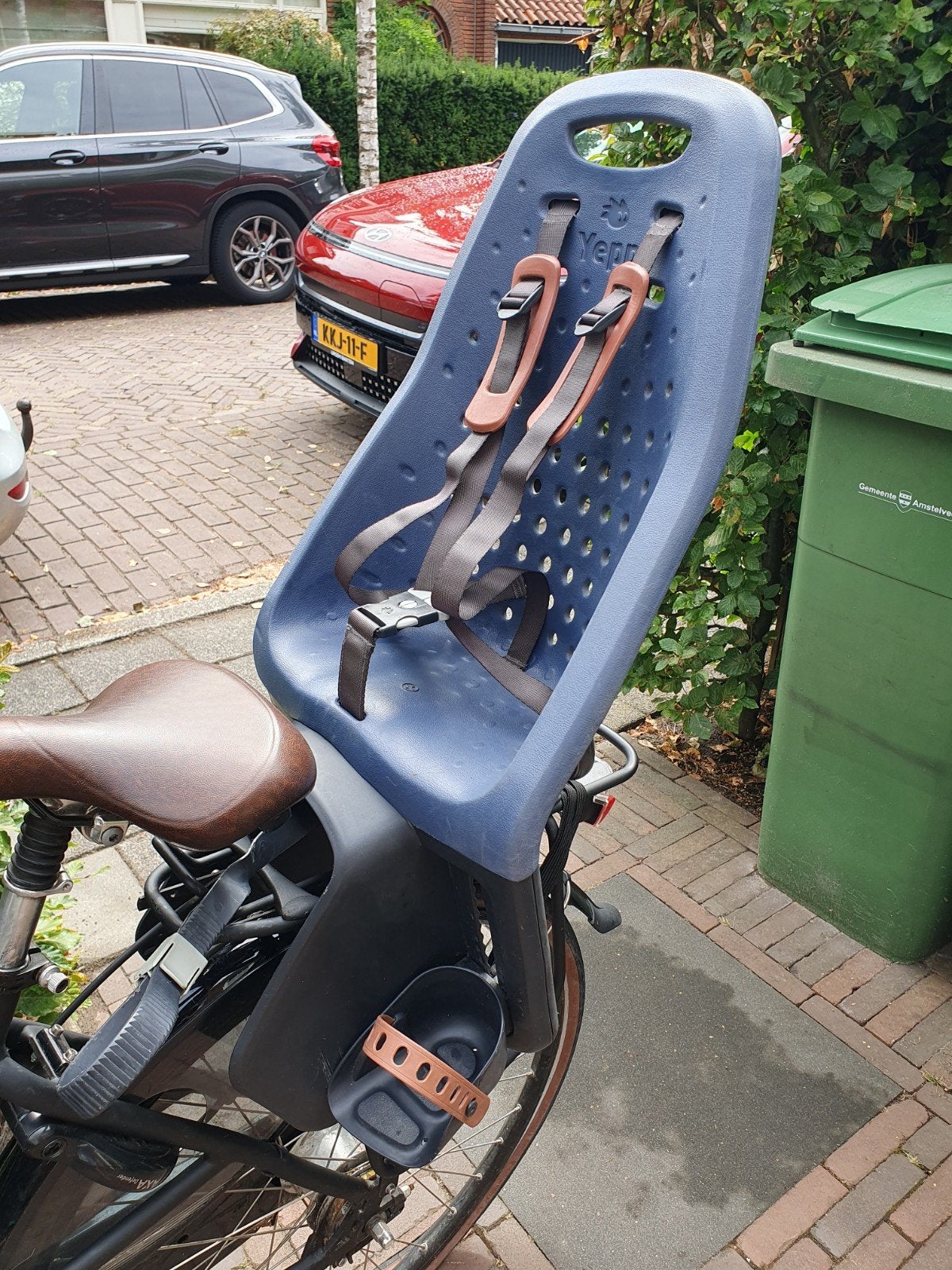 Yepp kinderzitje inclusief adapter, Achterzitje, Yepp, Ophalen of Verzenden, Gebruikt
