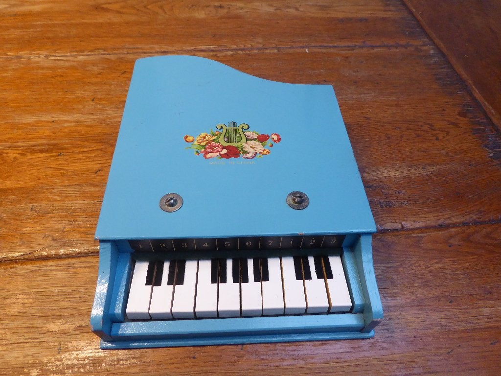 Vintage houten kinderpiano, Ophalen of Verzenden