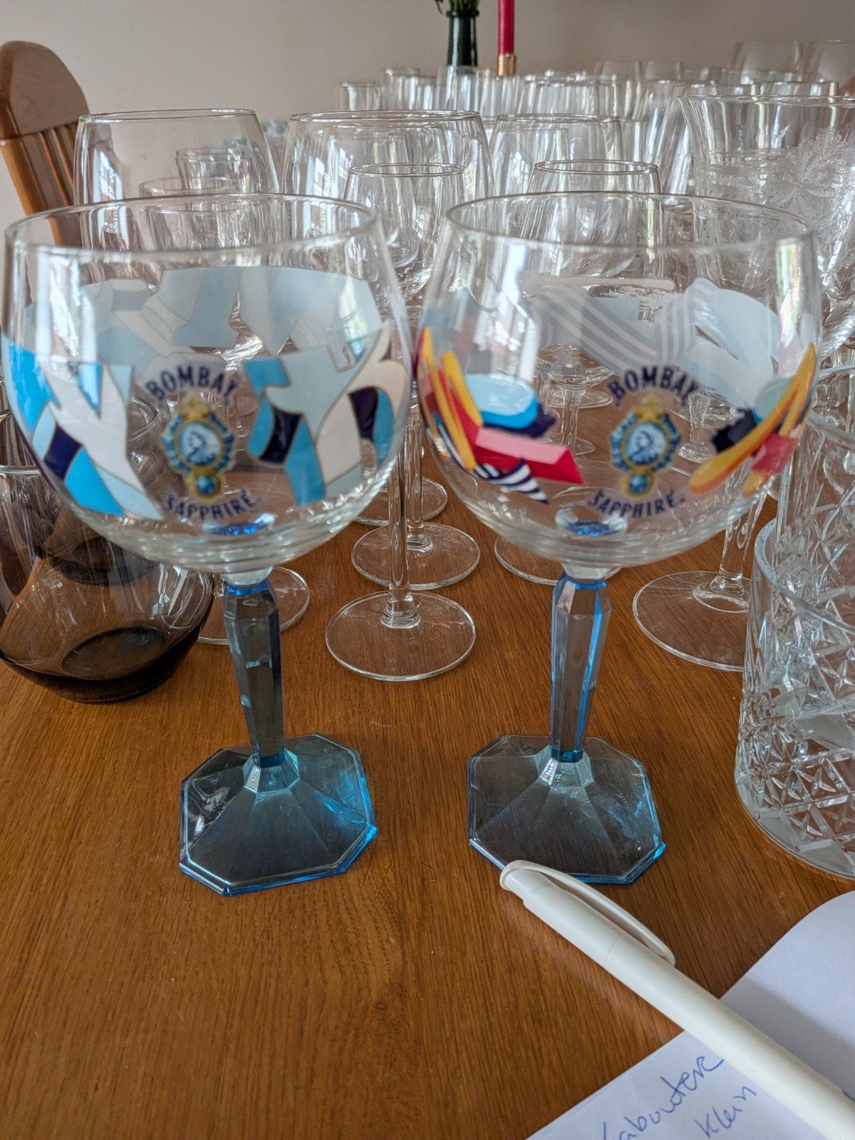 2 mooie gin glazen, Ophalen, Zo goed als nieuw, Overige typen