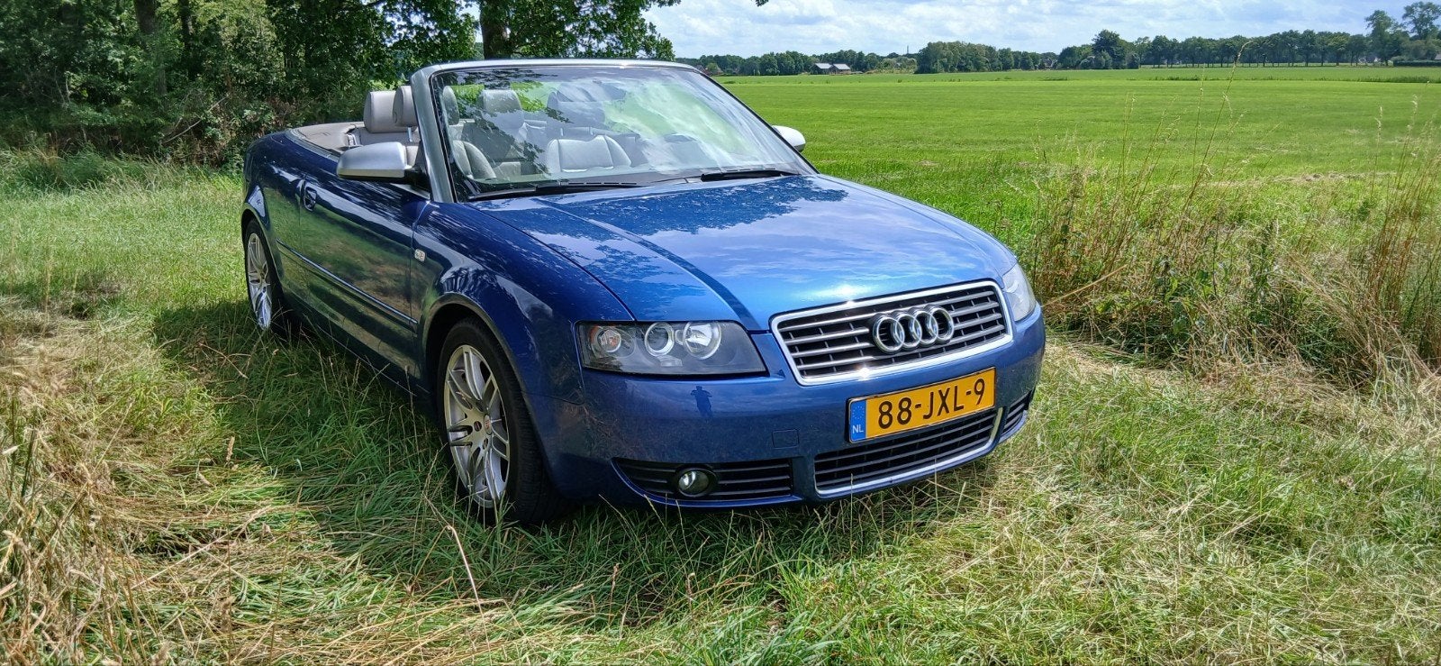 Audi A4 1.8 120KW Cabrio 2005 Blauw, Voorwielaandrijving, 4 cilinders, Cabriolet, A4