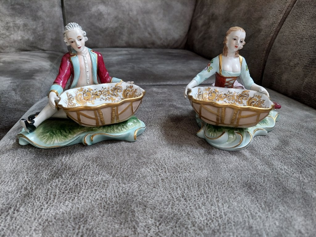 Antieke Meissen Porseleinen Tafelstuk / Suikerschaal, Ophalen of Verzenden