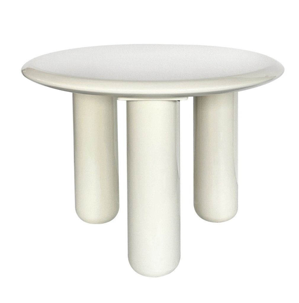 DÉJA Salontafel Jelsa Glossy Crème Rond 60cm | Van €179, nu, 50 tot 100 cm, DÉJA Living, Rond, Nieuw