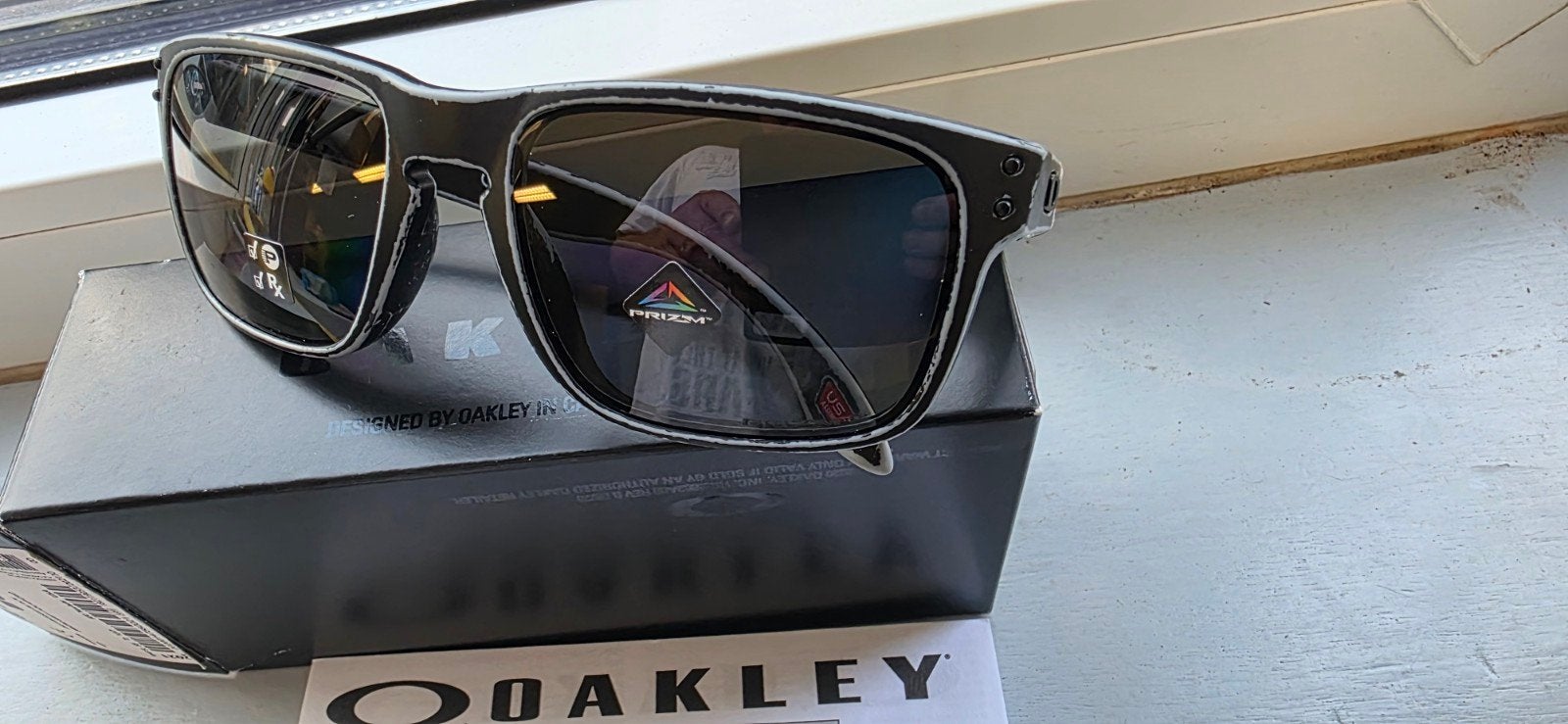 Oakley Holbrook Distressed, Sieraden, Tassen en Uiterlijk, Zonnebrillen en Brillen | Heren, Ophalen of Verzenden, Zo goed als nieuw
