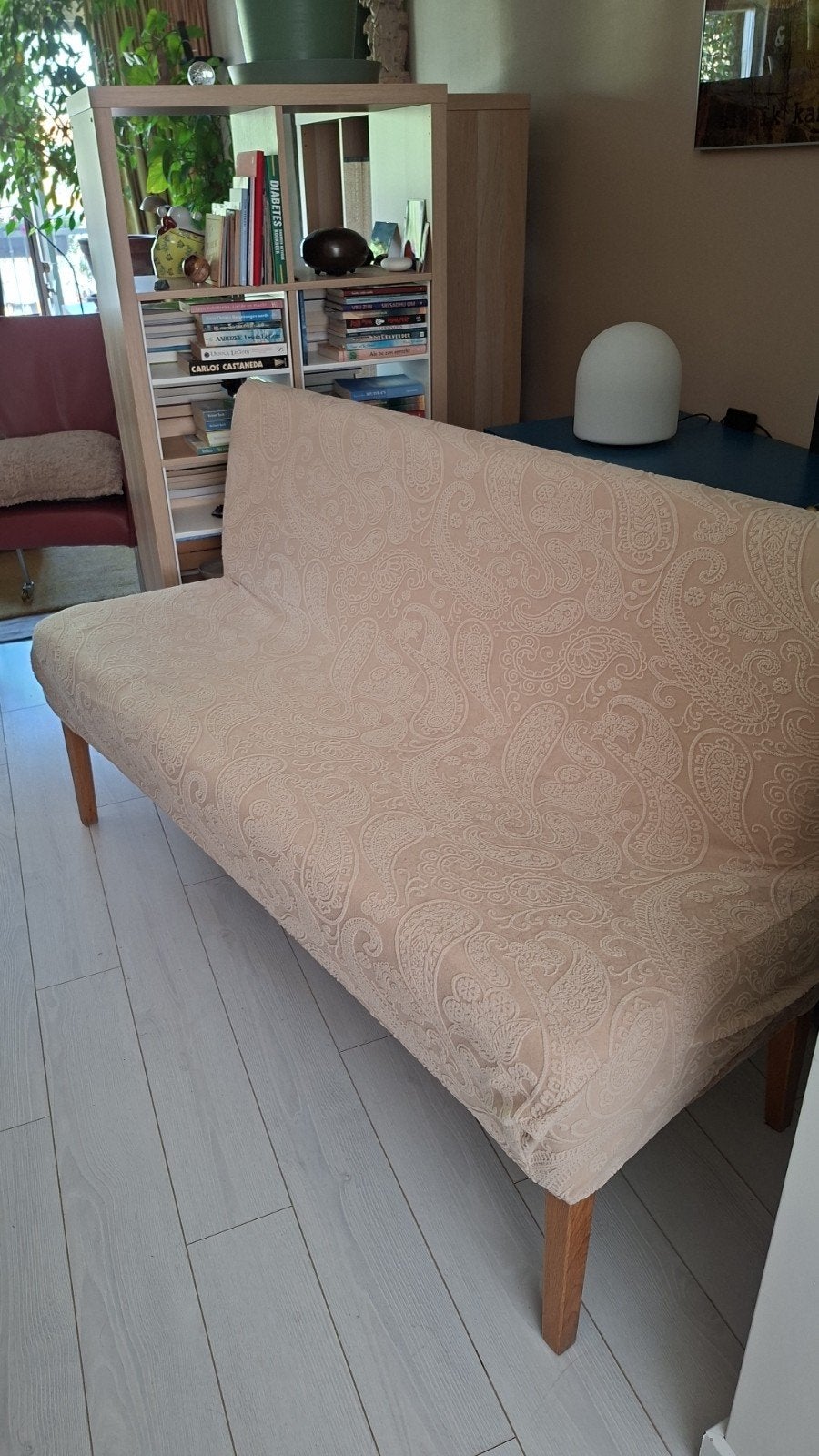 Eettafel bankje, gestoffeerd, stevig houten frame, Ophalen, Tweepersoons, 150 tot 200 cm