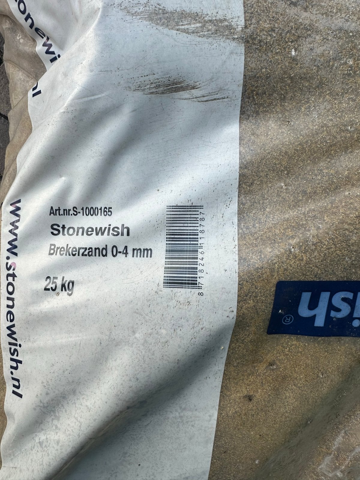 Gratis Stonewish Brekerzand 0-4 mm, 25 kg, Tuin en Terras, Ophalen, Nieuw, Brekerzand