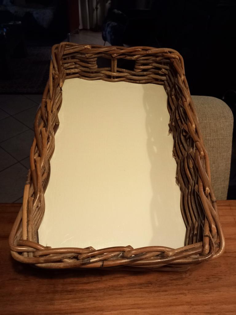 Mooi groot dienblad, de maat is 45x30 cm, Ophalen of Verzenden, Vierkant
