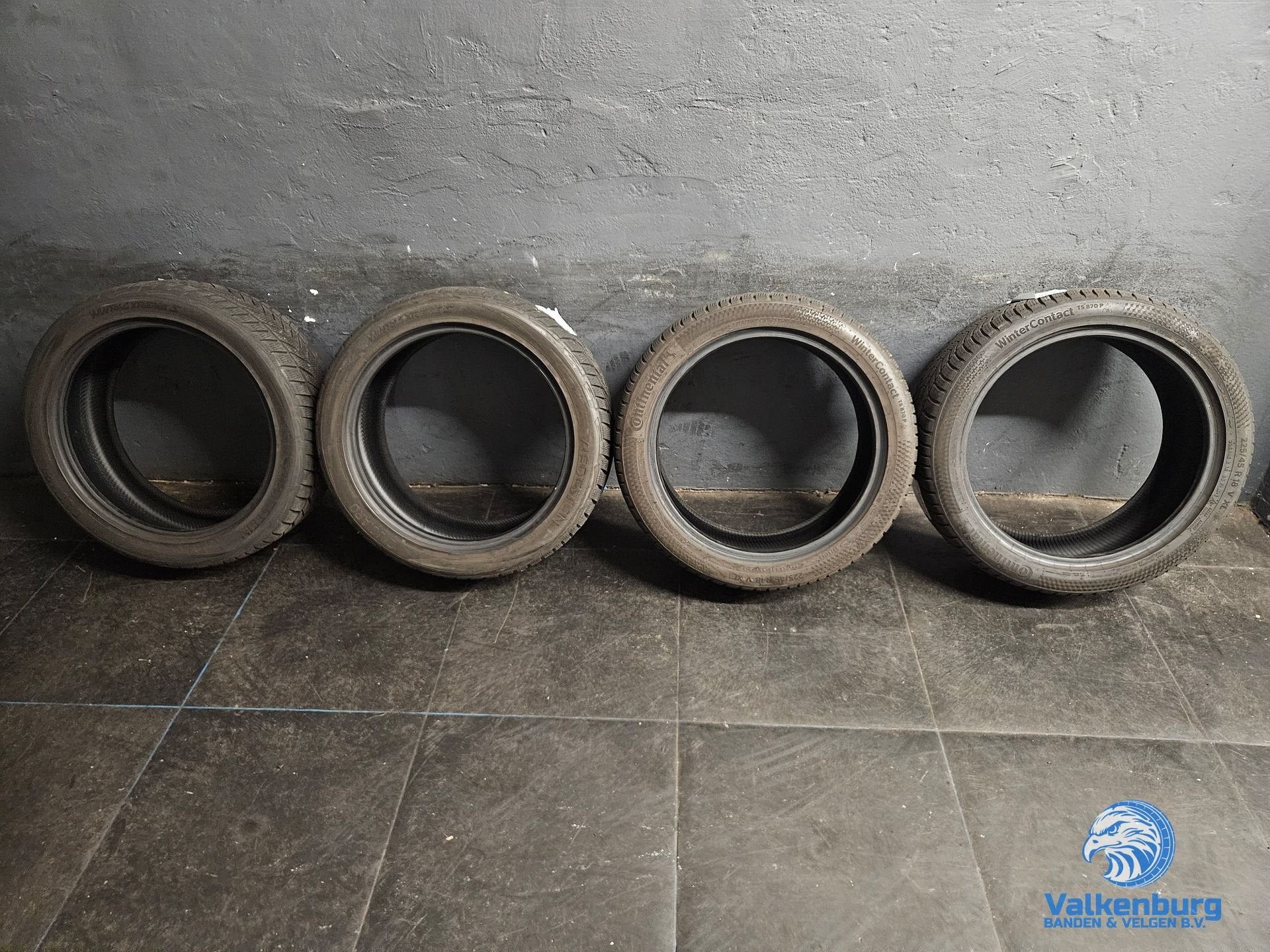 7mm! Winterbanden 225/45R18 Continental WinterContact TS870P, 18 inch, Gebruikt, -, -
