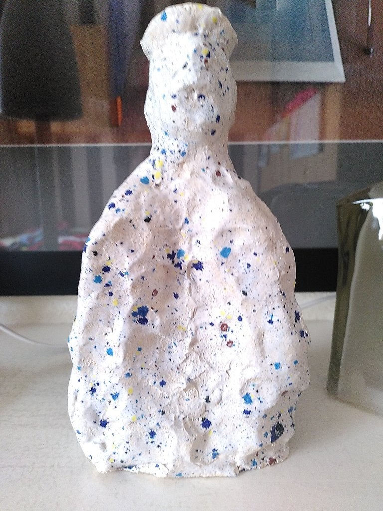 Sculptuur abstract gesigneerd, Antiek en Kunst, Kunst | Designobjecten, Meerkleurig, Handgemaakt, Beeld, Ophalen of Verzenden
