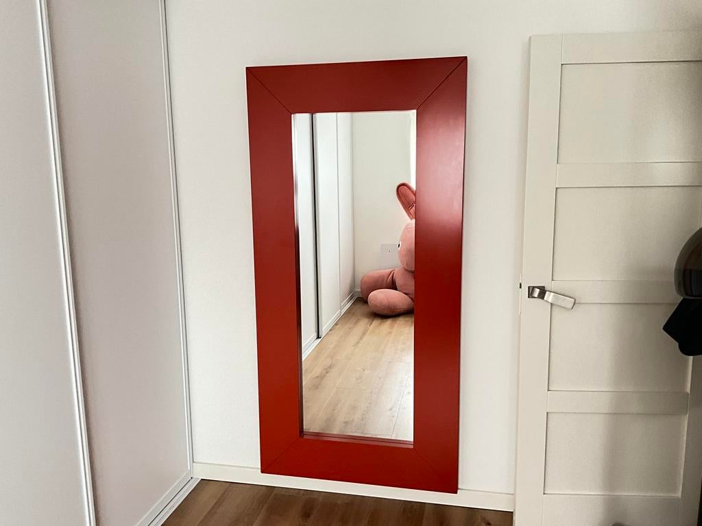 Oranje Mongstad Spiegel Ikea B94xH194cm, Huis en Inrichting, Woonaccessoires | Spiegels, Ophalen, Zo goed als nieuw, Rechthoekig