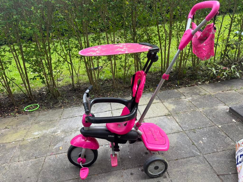 Driewieler Vanilla rose 4 in 1, Ophalen, Gebruikt, Duwstang
