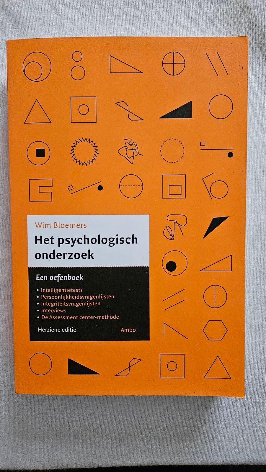Het Psychologisch Onderzoek - Een oefenboek, Wim Bloemers, Zo goed als nieuw, Gamma, HBO