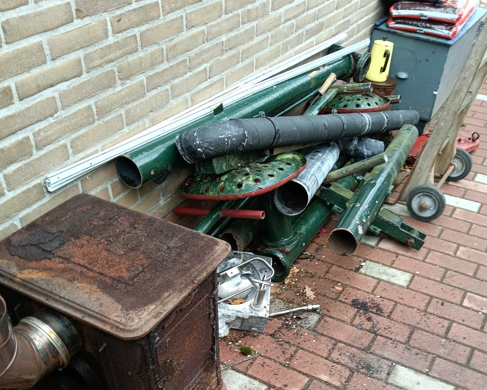 Oud ijzer en metalen gezocht, Ophalen, Gebruikt
