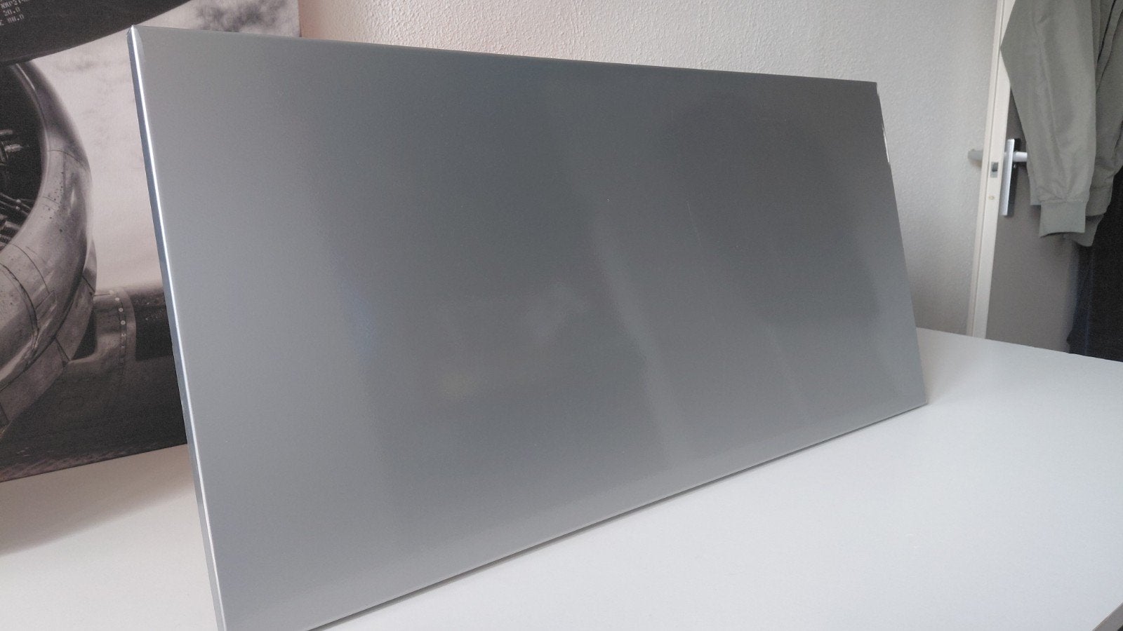 IKEA Spontan magneetbord 37x78 cm zilver, Huis en Inrichting, Ophalen of Verzenden, Gebruikt, Zilver, Metaal
