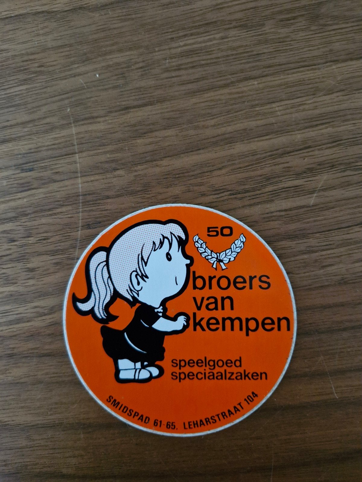 11742 Vintage sticker Broers van Kempen Speelgoed, Ophalen of Verzenden, Zo goed als nieuw, Overige typen