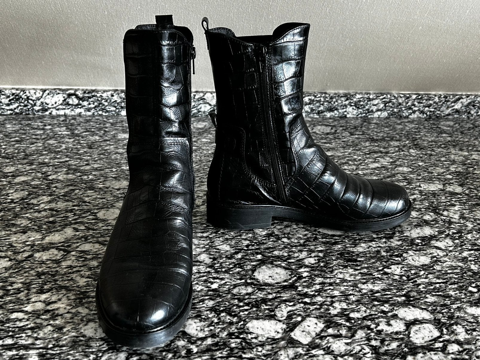 Zwarte laarsjes No Stress (38), Kleding | Dames, Verzenden, Zo goed als nieuw, Zwart, Lage of Enkellaarzen