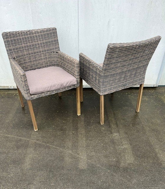 17 stuks horeca Wicker terrasstoelen nette staat, Ophalen, Overige kleuren, Zo goed als nieuw, Vijf, Zes of meer stoelen