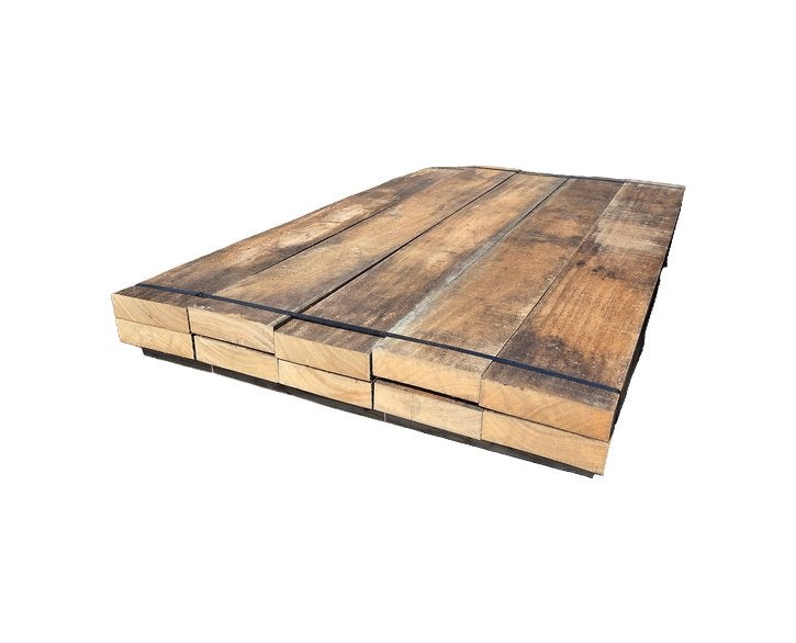10 Hardhouten balken 6.0x22.0 cm 1.90 m lang nr: HB70, Tuin en Terras, Ophalen, 180 tot 250 cm, Balken, Hardhout