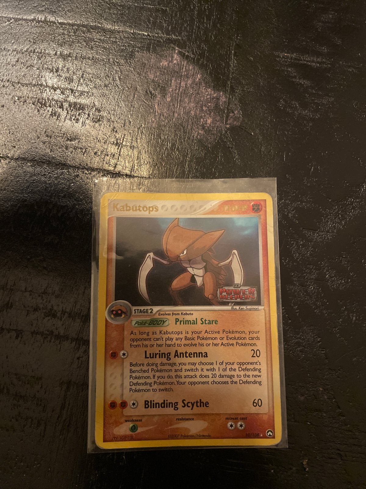 Pokémon Kaart Kabutops 10/108 Holo Rare Power Keepers, Ophalen of Verzenden, Zo goed als nieuw, Losse kaart, Foil