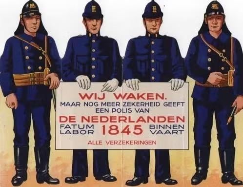 Brandweer Reclame De Nederlanden 1845 (2)., Ophalen of Verzenden, Zo goed als nieuw