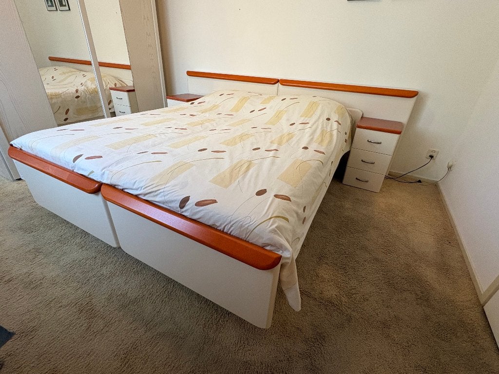 Tweepersoonsbed, Huis en Inrichting, Slaapkamer | Bedden, Ophalen, Tweepersoons, 180 cm, 200 cm