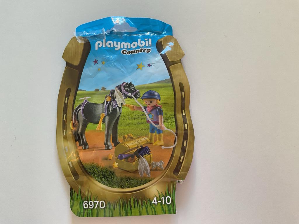 Playmobil Country 6970 Paard met ruiter en accessoires, Ophalen, Zo goed als nieuw, Complete set