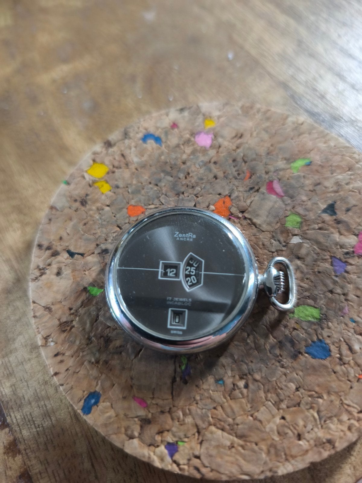 Zentra Ancre Klein Zakhorloge Zwitsers Uurwerk Handopwinder, Ophalen of Verzenden, Overige materialen, Overige merken