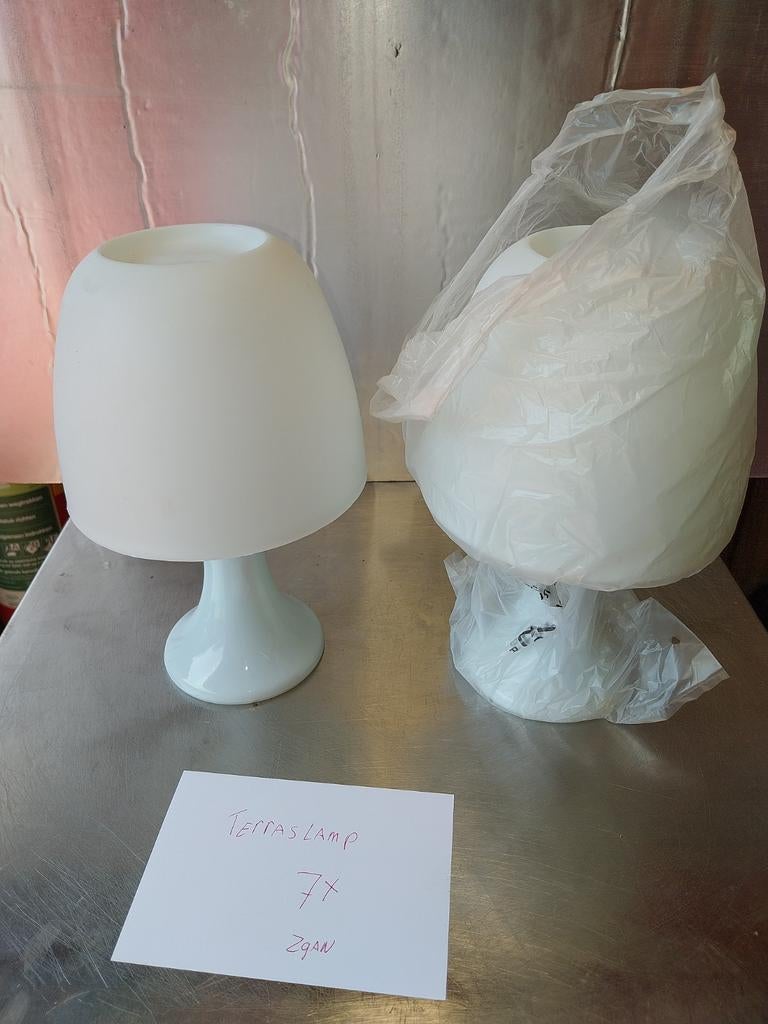 14 Witte Sligro Food Group Terraslamp - 4.5V DC, Tuin en Terras, Ophalen, Kunststof, Gebruikt, Minder dan 50 watt