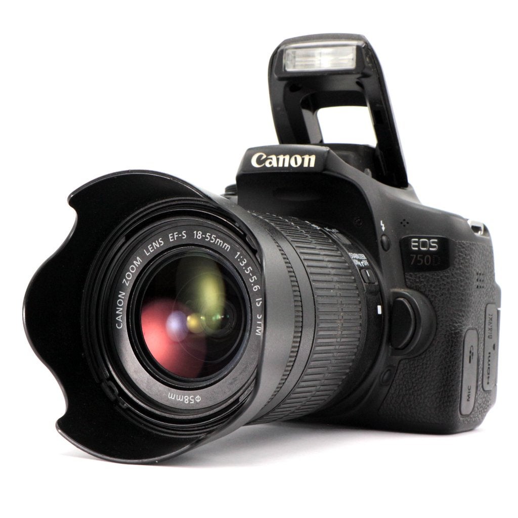 Canon EOS 750D + EF-S 18-55mm f/3.5-5.6 IS STM, Audio, Tv en Foto, Fotocamera's Digitaal, Gebruikt, Spiegelreflex, Canon, Ophalen of Verzenden