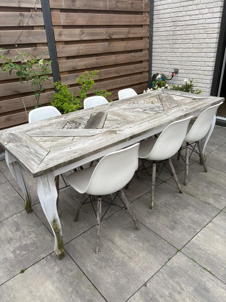 Tuinmeubel set, Ophalen, Gebruikt, Eettafel, 6 zitplaatsen