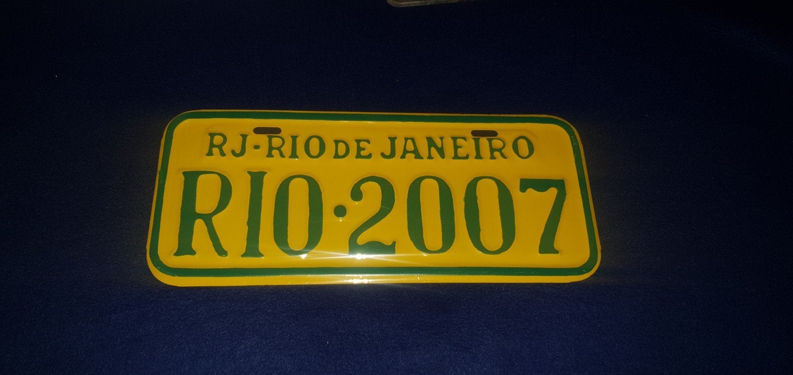 Braziliaans souvenir-kenteken, Ophalen of Verzenden, Gebruikt, Auto's