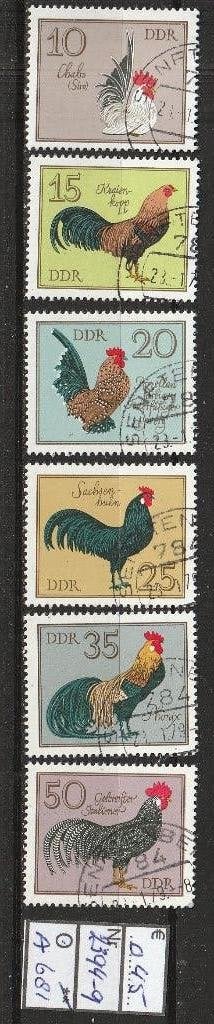 DDR Hanensoorten Michel 2394-9 Nr.A681g, Postzegels en Munten, Verzenden, DDR, Gestempeld