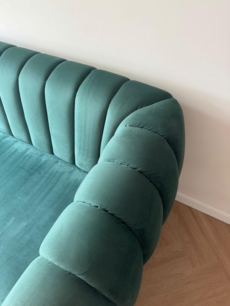 Richmond bankstel, Huis en Inrichting, Banken | Bankstellen, Ophalen, Richmond velvet bankstel, Driepersoons, Zo goed als nieuw