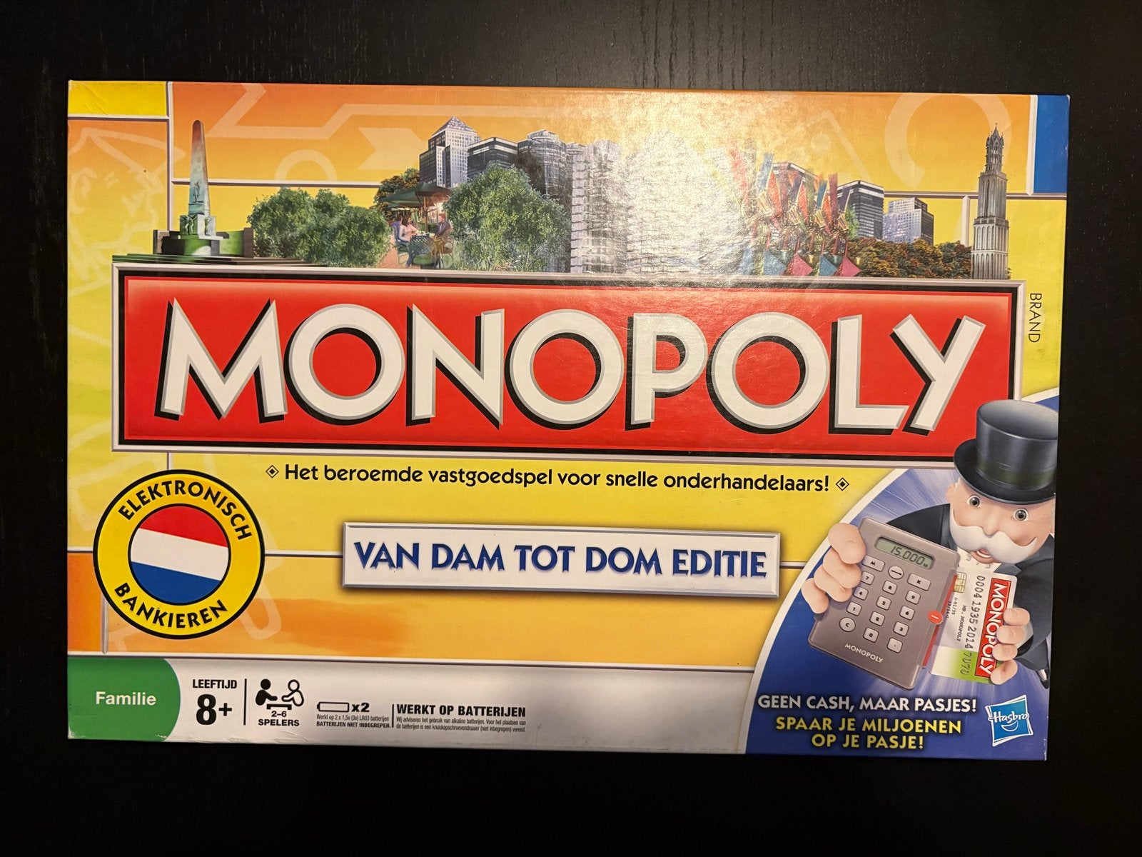 Monopoly: Van Dam tot Dom Editie met elektronisch bankieren, Drie of vier spelers, Ophalen of Verzenden
