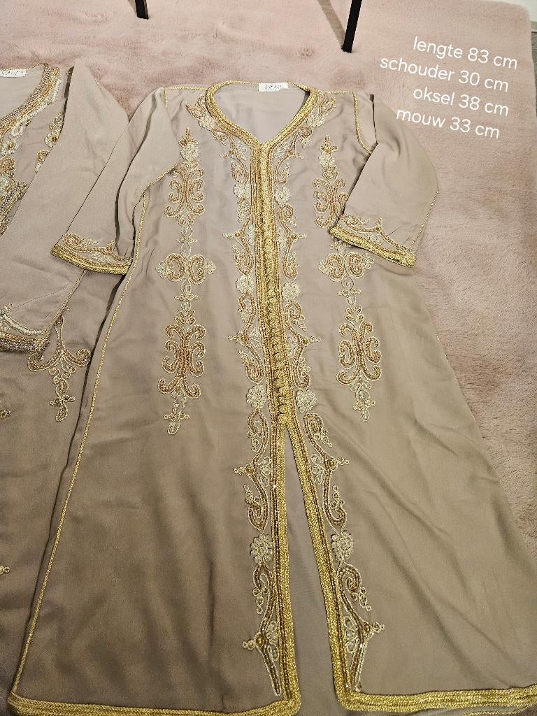 Meisjes kaftan marokkaanse jurk €65, Kleding | Dames, Verzenden, Zo goed als nieuw, Maat 34 (XS) of kleiner, Onder de knie