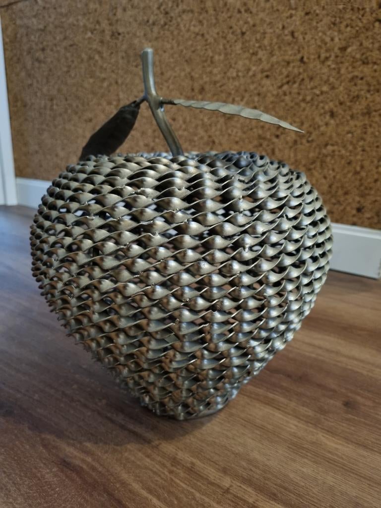 Metalen decoratie appel, Ophalen of Verzenden