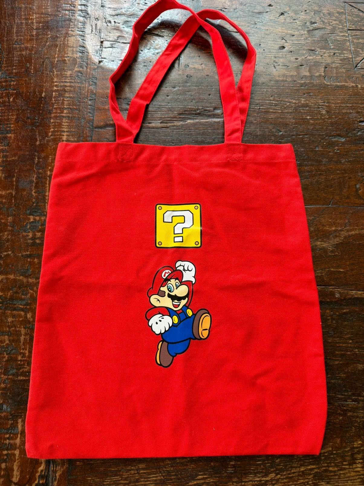 My Nintendo Super Mario tote bag tas, Ophalen of Verzenden, Zo goed als nieuw, Zwart