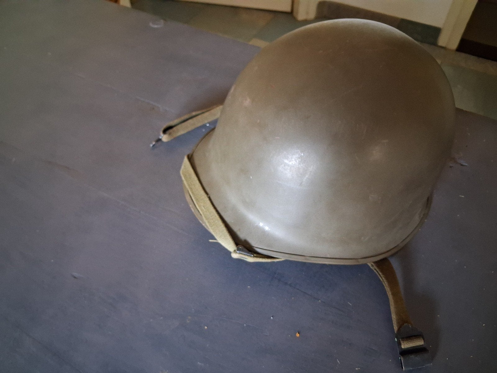 org helm van metaal met binnenwerk e.d., Verzamelen, Ophalen of Verzenden, Landmacht, Amerika, Helm of Baret
