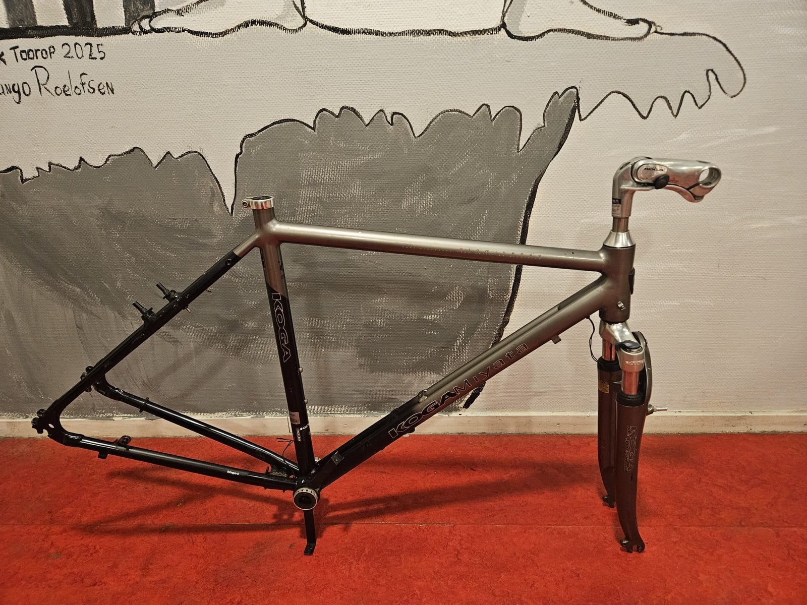 Koga Miyata Prominence Aluminium Frame met Voorvork, Fietsen en Brommers, Fietsonderdelen, Frame, Gebruikt, Ophalen of Verzenden