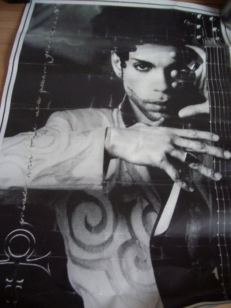 Prince poster zwart wit, Verzamelen, Ophalen of Verzenden, A1 t/m A3, Muziek, Rechthoekig Staand