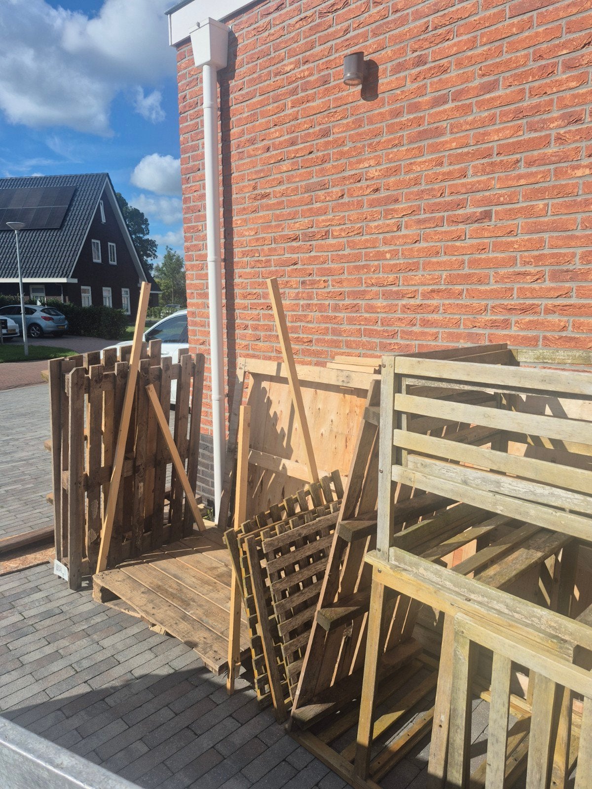 Gratis hout, Doe-het-zelf en Verbouw, Ophalen, Gebruikt, 25 tot 50 mm, Pallet