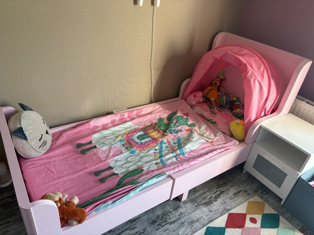 Meegroei Kinderbed, Kinderen en Baby's, 85 tot 100 cm, Gebruikt, 180 cm of meer, Ophalen