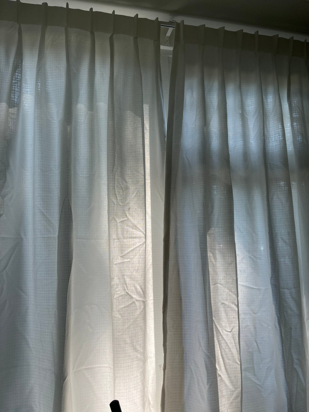 Hema Wit gordijnen 2 x delen B 150 x H 180 cm, Ophalen, Gebruikt, Wit, 150 tot 200 cm