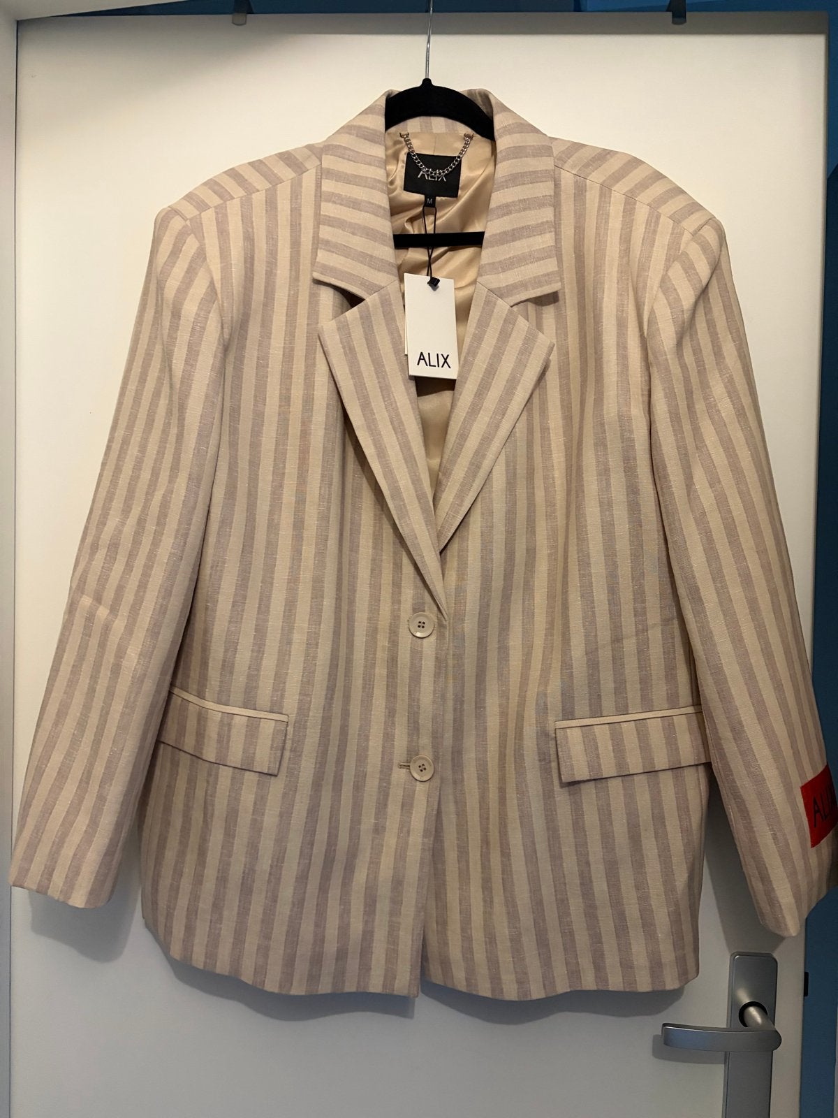 ALIX gestreepte blazer - Nieuw met kaartjes, Kleding | Dames, Beige, Nieuw, Ophalen of Verzenden, Jasje