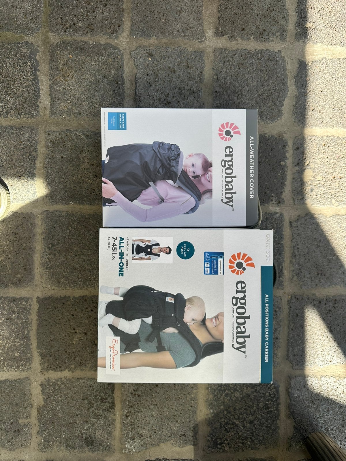 Ergobaby draagzak met hoes, Kinderen en Baby's, Babydragers en Draagdoeken, Ophalen of Verzenden, Zo goed als nieuw, Draagzak