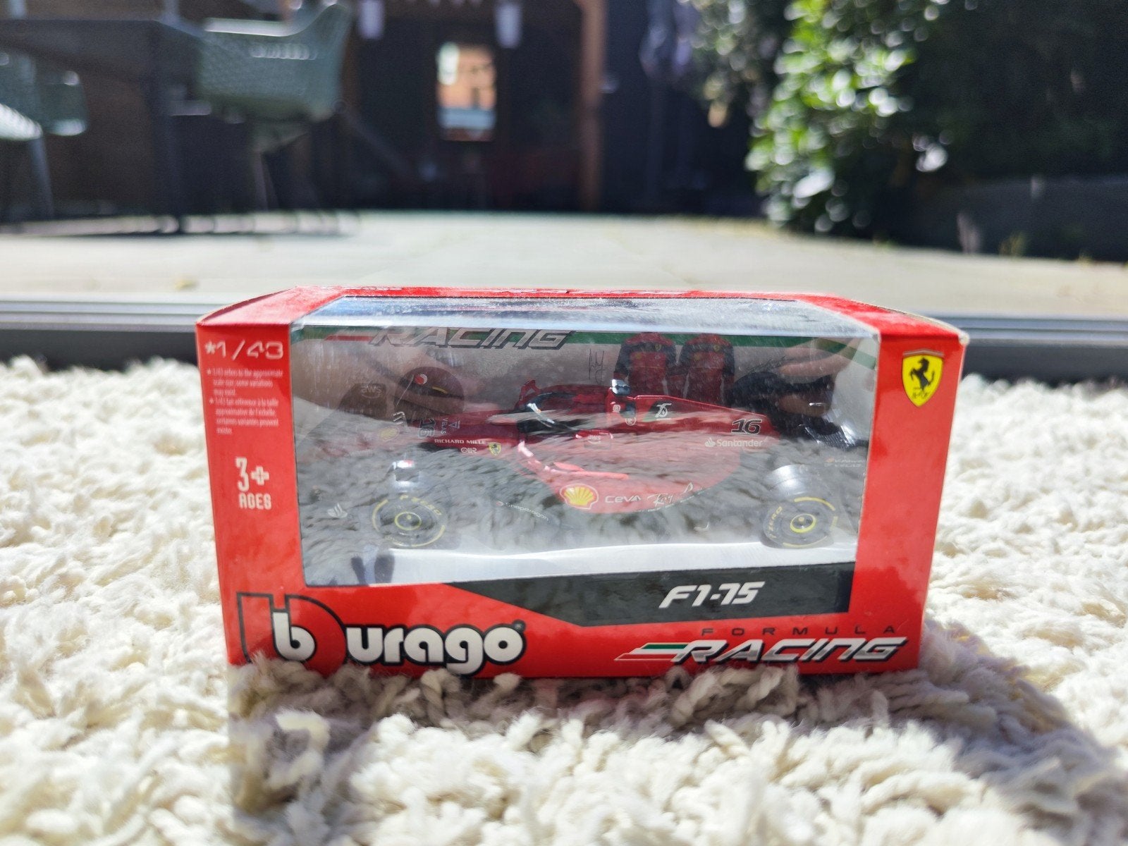 burago ferrari f1-75, Ophalen, Zo goed als nieuw, Auto, Overige merken