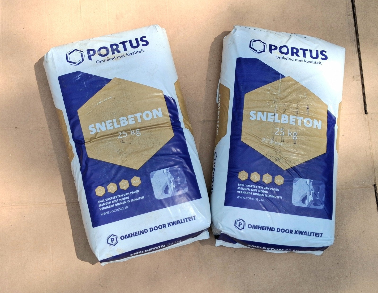 2x  25kg  profesioneel  SNELBETON - PORTUS, Doe-het-zelf en Verbouw, Overige Doe-het-zelf en Verbouw, Ophalen, Nieuw