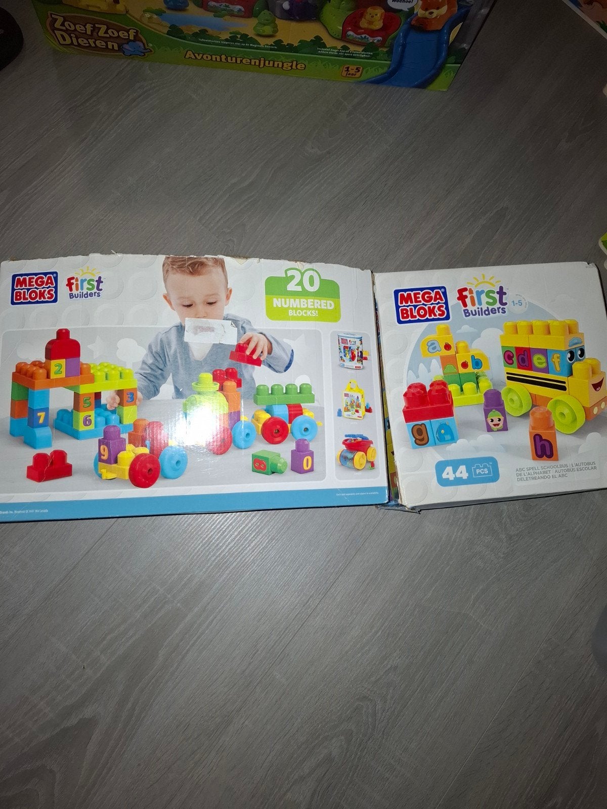 Mega Bloks First Builders: Cijfers & ABC Trein, Kinderen en Baby's, Ophalen of Verzenden, Gebruikt, Megabloks