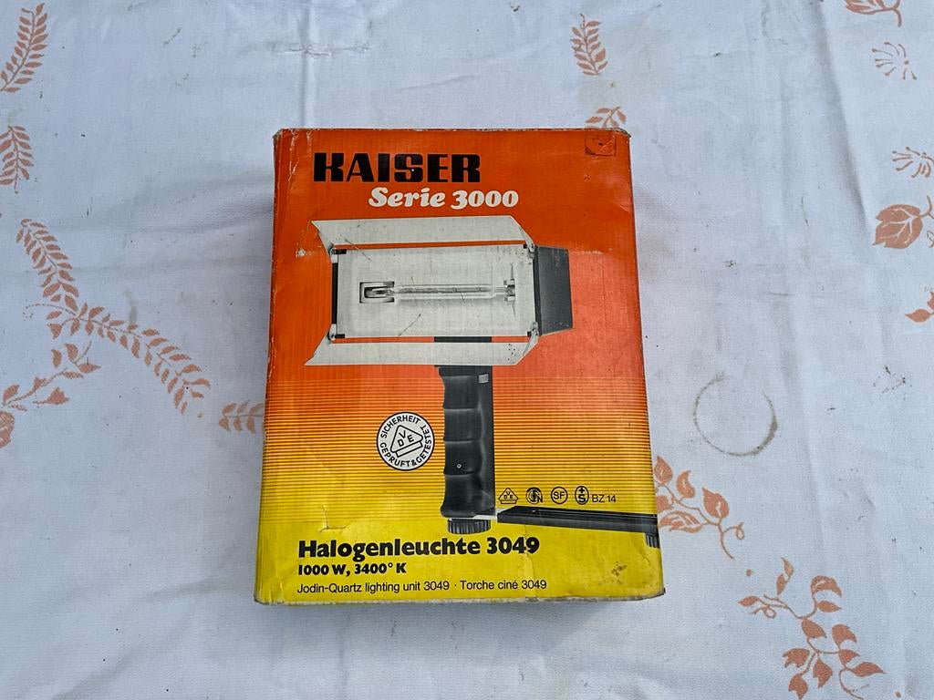 Kaiser Serie 3000 Halogeenlamp 1000W, 3400K, Ophalen of Verzenden, Nieuw, Lamp of Flitsset