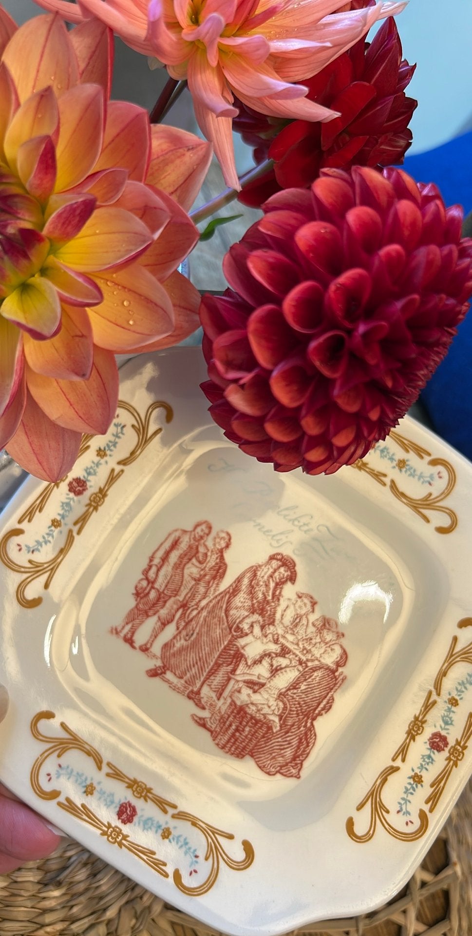 Decoratief schaaltje brocante boch jaren 50, Ophalen