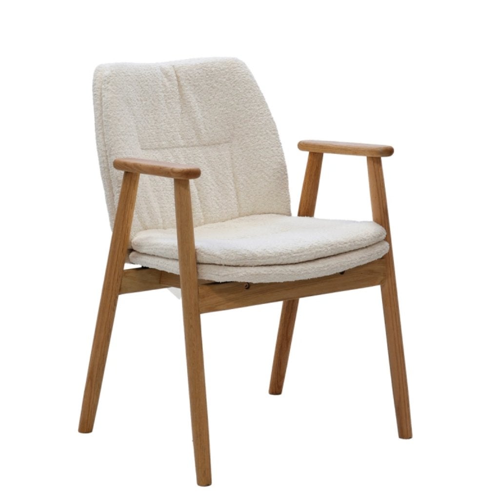 DÉJA Eetkamerstoel Amelie Beige Eiken | Van €209 p stuk nu, Nieuw, Ophalen of Verzenden, DÉJA Living, Vijf, Zes of meer stoelen